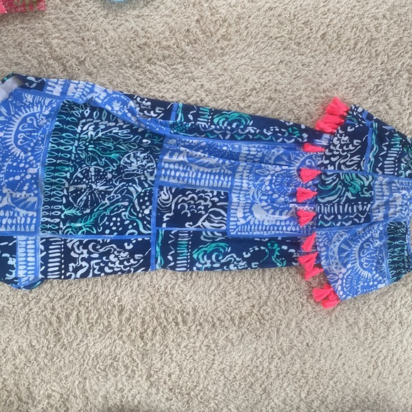 Excellent condition Lilly Pulitzer Meridian Midi Dress Small in indigo leid back - Picture 5 of 6